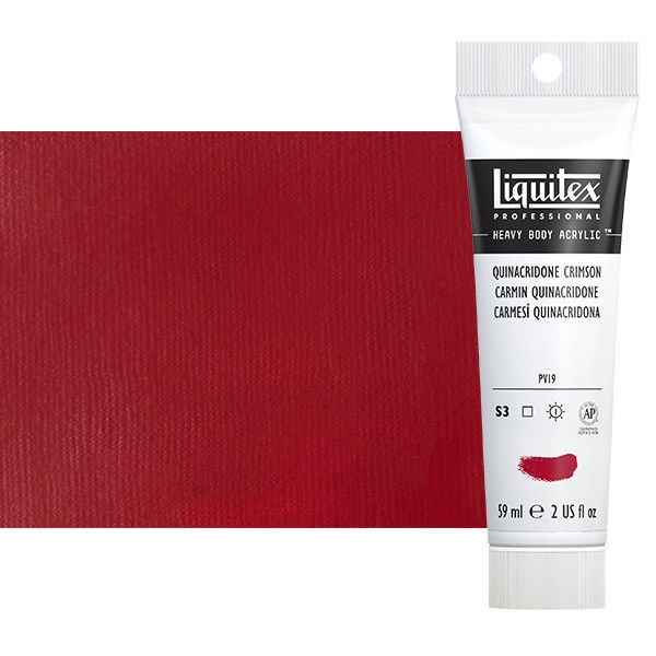 Liquitex Heavy Body Acrylic Quinacridone Crimson 2oz Tube - (51934)
