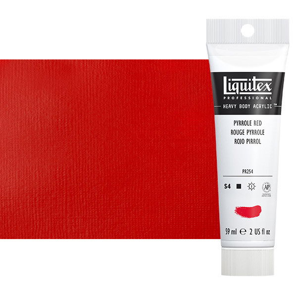 Liquitex Heavy Body Acrylic Pyrrole Red 2oz Tube - (69376)