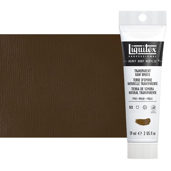 Liquitex Heavy Body Acrylic Transparent Raw Umber 2oz Tube - (69382)
