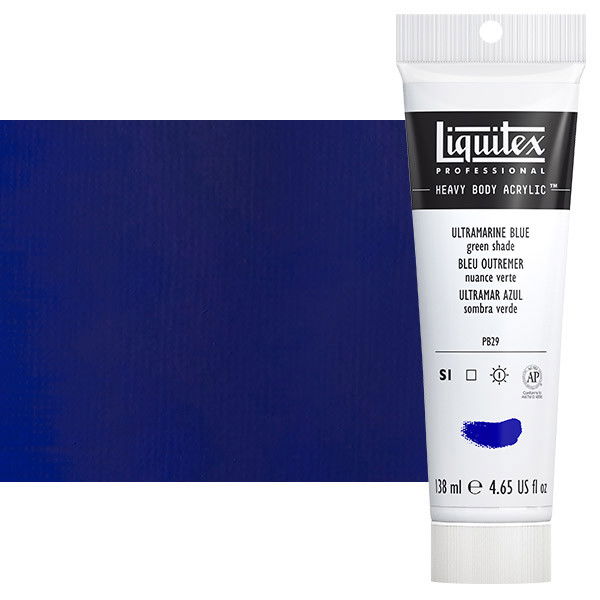 Liquitex Heavy Body Acrylic Ultramarine Blue Green Shade 4.65oz Tube - (3970)