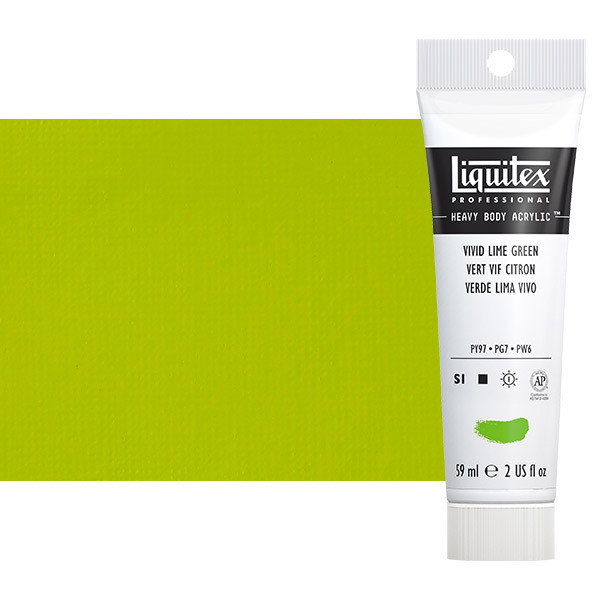 Liquitex Heavy Body Acrylic Vivid Lime Green 2oz Tube - (3902)