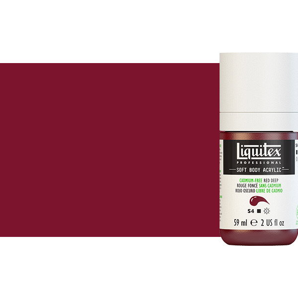 Liquitex Soft Body Acrylic Paint 2oz Cadmium-Free Red Deep - (200029728)