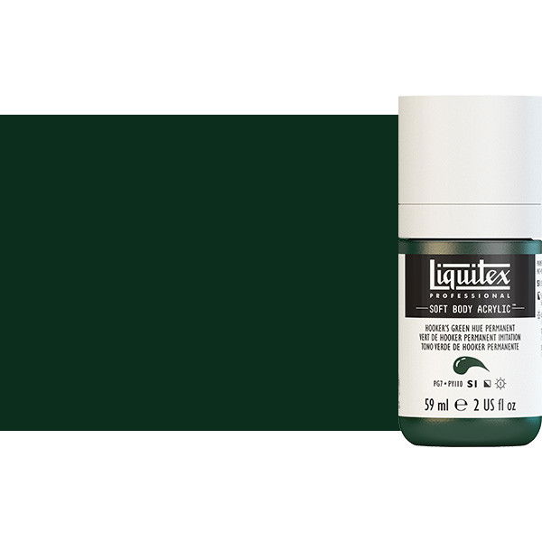 Liquitex Soft Body Acrylic Paint 2oz Hookers Green Hue Permanent - (200029753) Liquitex Soft Body Acrylic Paint 2oz Hookers Green Hue Permanent - (200029753)