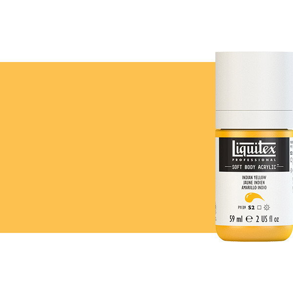 Liquitex Soft Body Acrylic Paint 2oz Indian Yellow - (200029755)