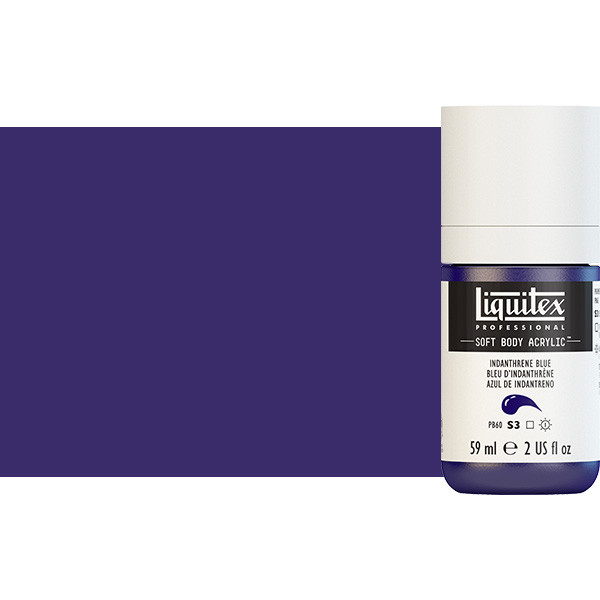 Liquitex Soft Body Acrylic Paint 2oz Indantherene Blue - (200029754)