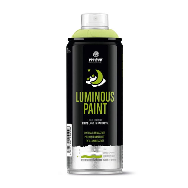 Montana Colors MTN Luminous Spray Paint (Glows In The Dark) 400ml Can Montana Colors MTN Luminous Spray Paint (Glows In The Dark) 400ml Can