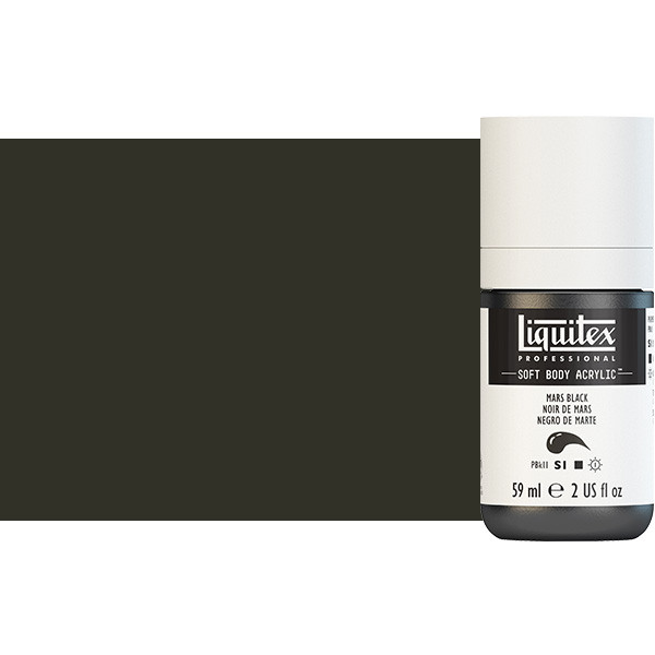 Liquitex Soft Body Acrylic Paint 2oz Mars Black - (200029769)