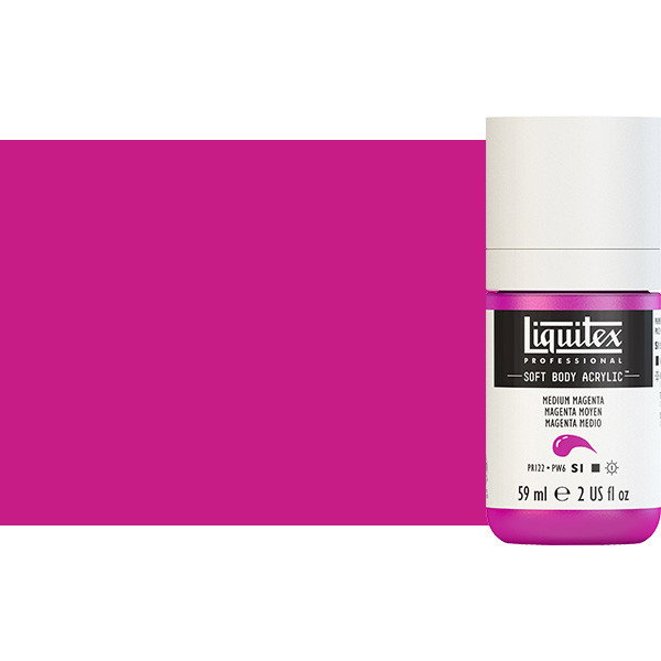 Liquitex Soft Body Acrylic Paint 2oz Medium Magenta - (200029770)