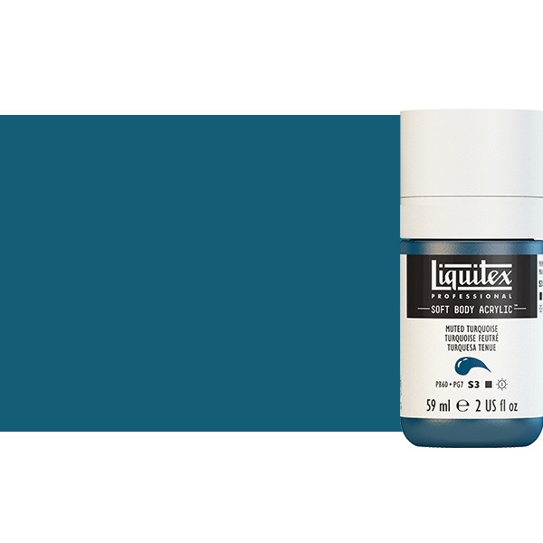 Liquitex Soft Body Acrylic Paint 2oz Muted Turquoise - (200029774)