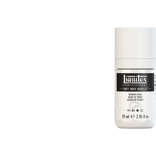 Liquitex Soft Body Acrylic Paint 2oz Titanium White - (200029801)