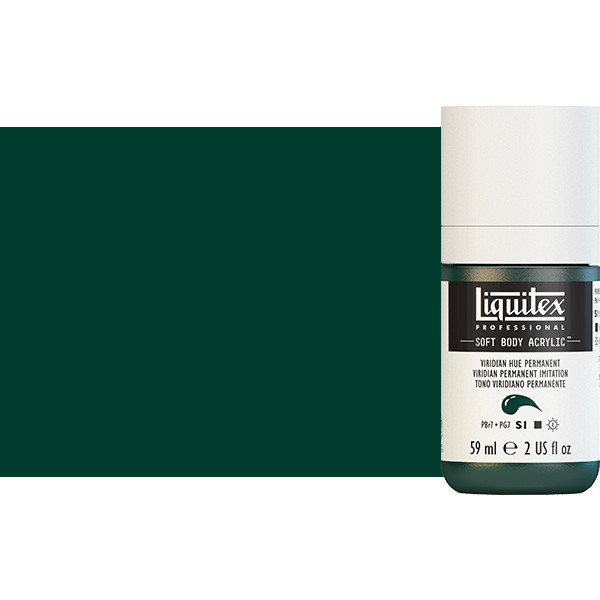 Liquitex Soft Body Acrylic Paint 2oz Viridian Hue Permanent - (200029812)