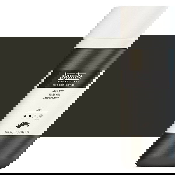 Liquitex Soft Body Acrylic Paint 32oz Mars Black - (200029857)