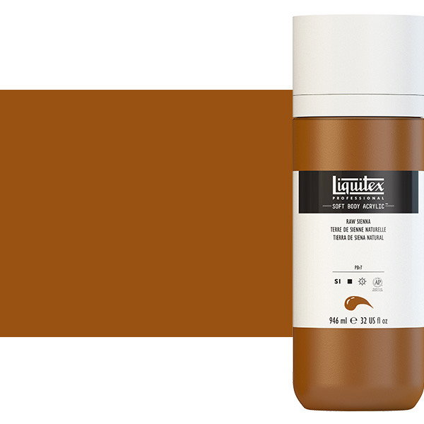 Liquitex Soft Body Acrylic Paint 32oz Raw Sienna - (200029862)