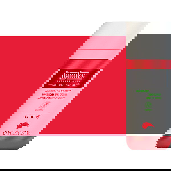 Liquitex Soft Body Acrylic Paint 8oz Cadmium-Free Red Medium - (200029824)