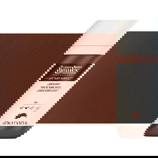 Liquitex Soft Body Acrylic Paint 8oz Burnt Sienna - (200029820)