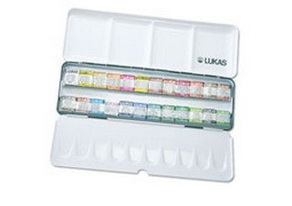 Lukas 1862 Artist Watercolor 24 Half Pan Set