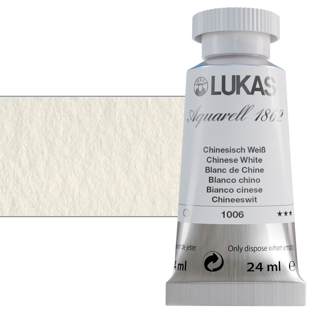 Lukas 1862 Watercolor Chinese White 24ml Tube - (59073)