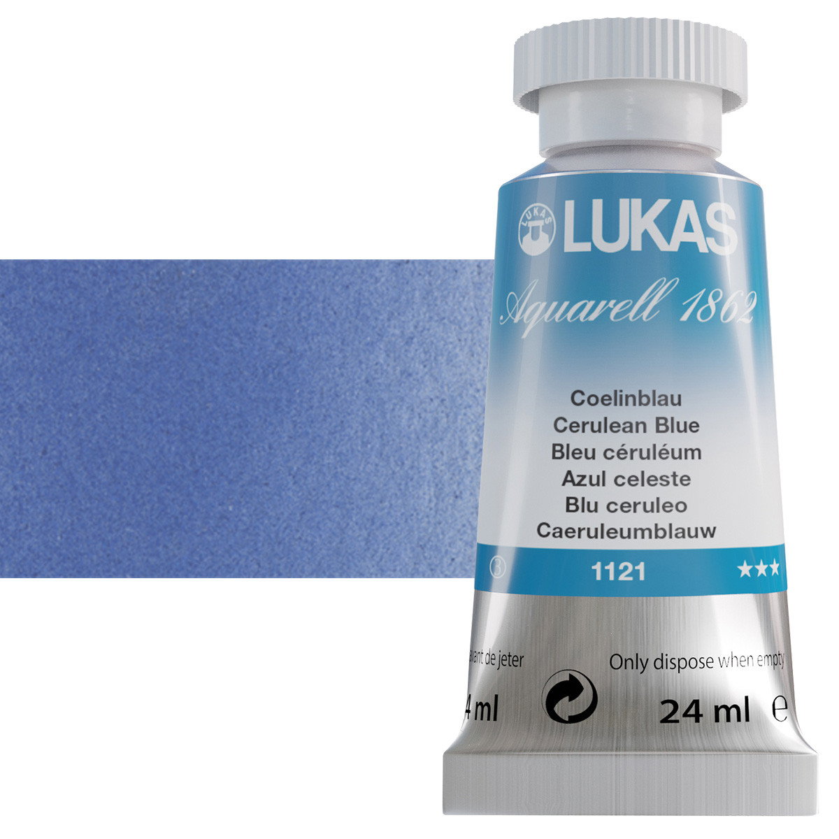 Lukas 1862 Watercolor Cerulean Blue 24ml Tube - (59112)