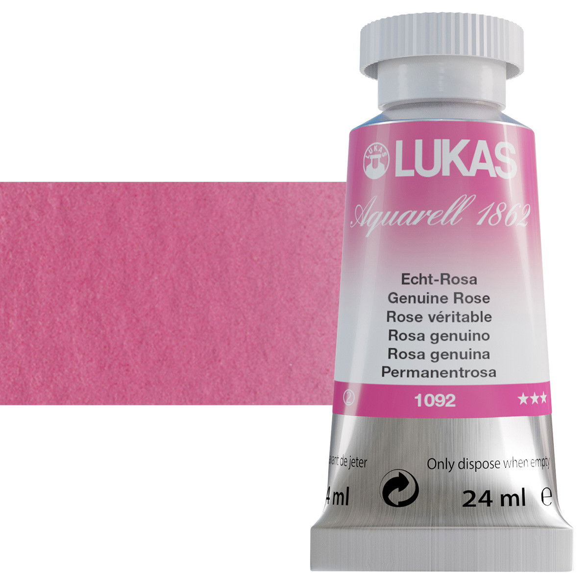 Lukas 1862 Watercolor Genuine Rose 24ml Tube - (69513)