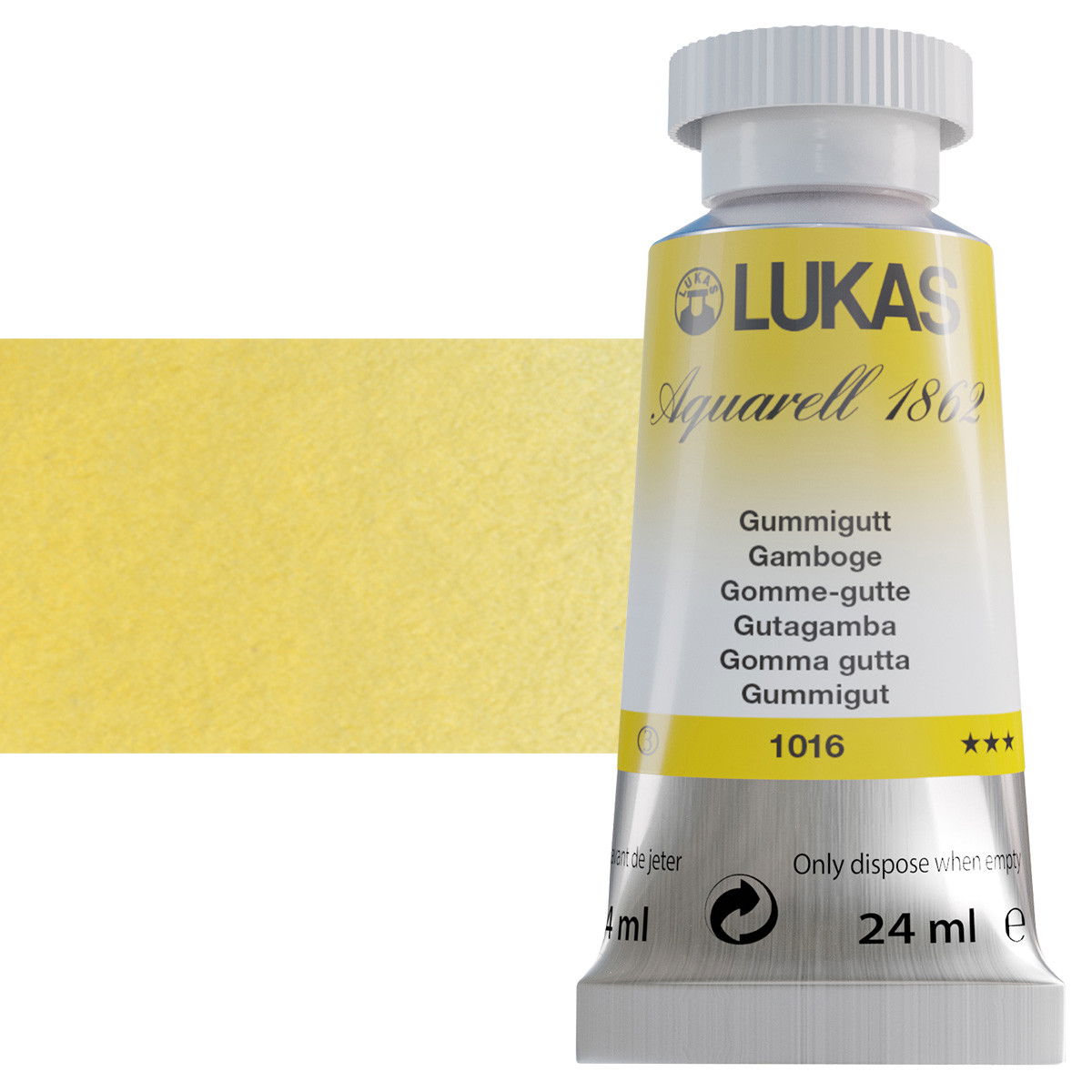 Lukas 1862 Watercolor Gamboge 24ml Tube - (69512)
