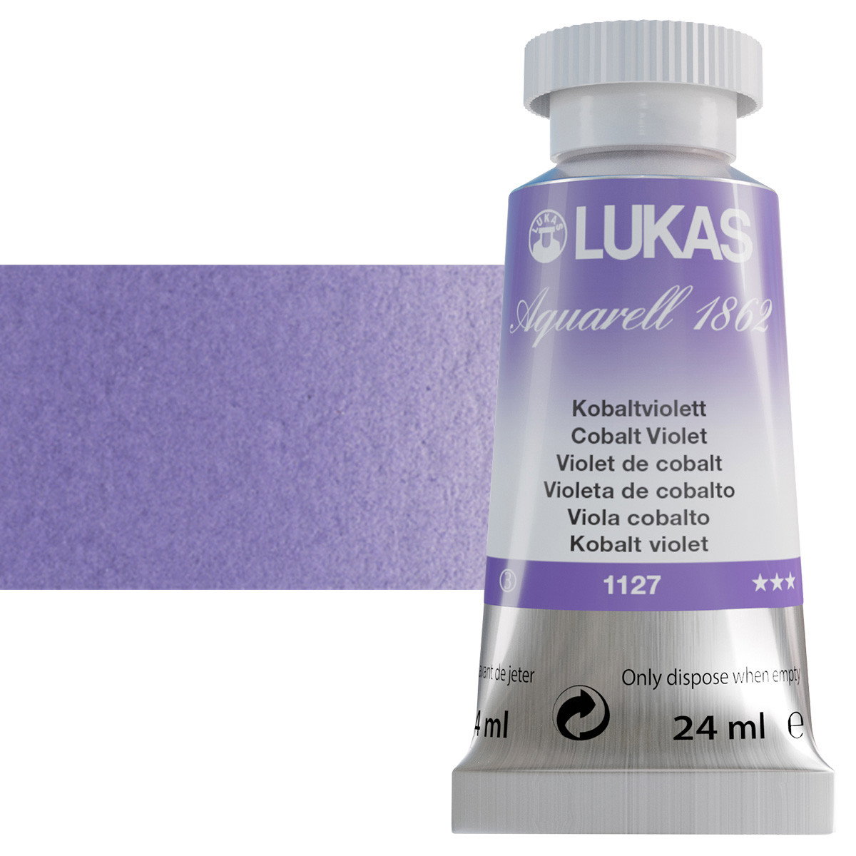 Lukas 1862 Watercolor Cobalt Violet 24ml Tube - (69509)