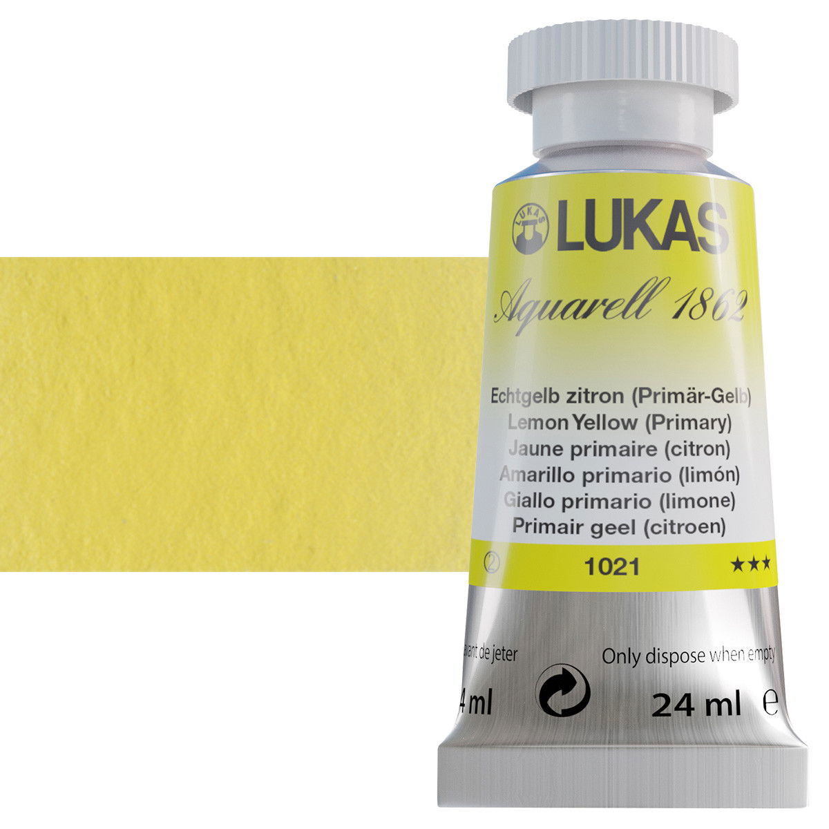 Lukas 1862 Watercolor Lemon Yellow 24ml Tube - (69517)