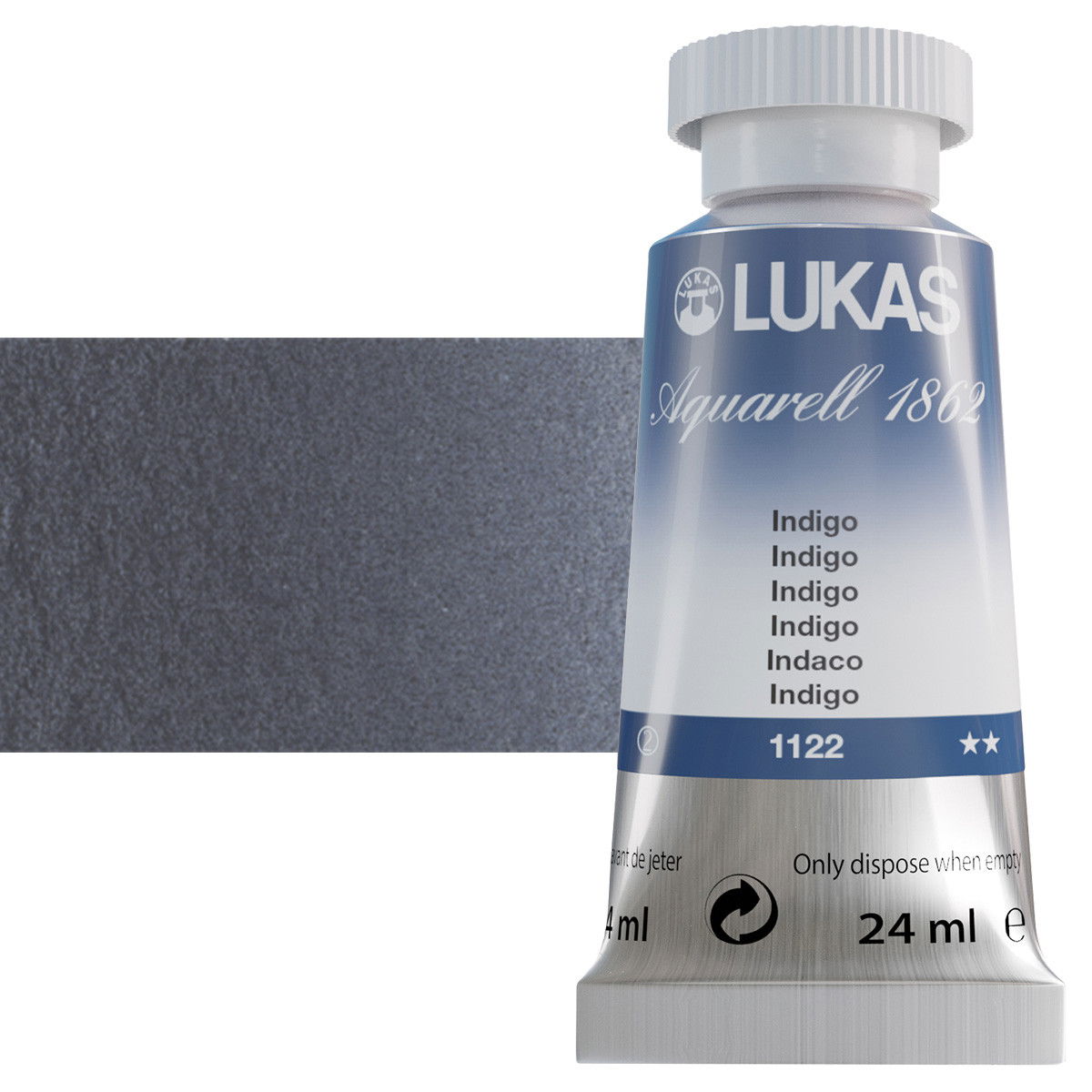 Lukas 1862 Watercolor Indigo 24ml Tube - (59113)