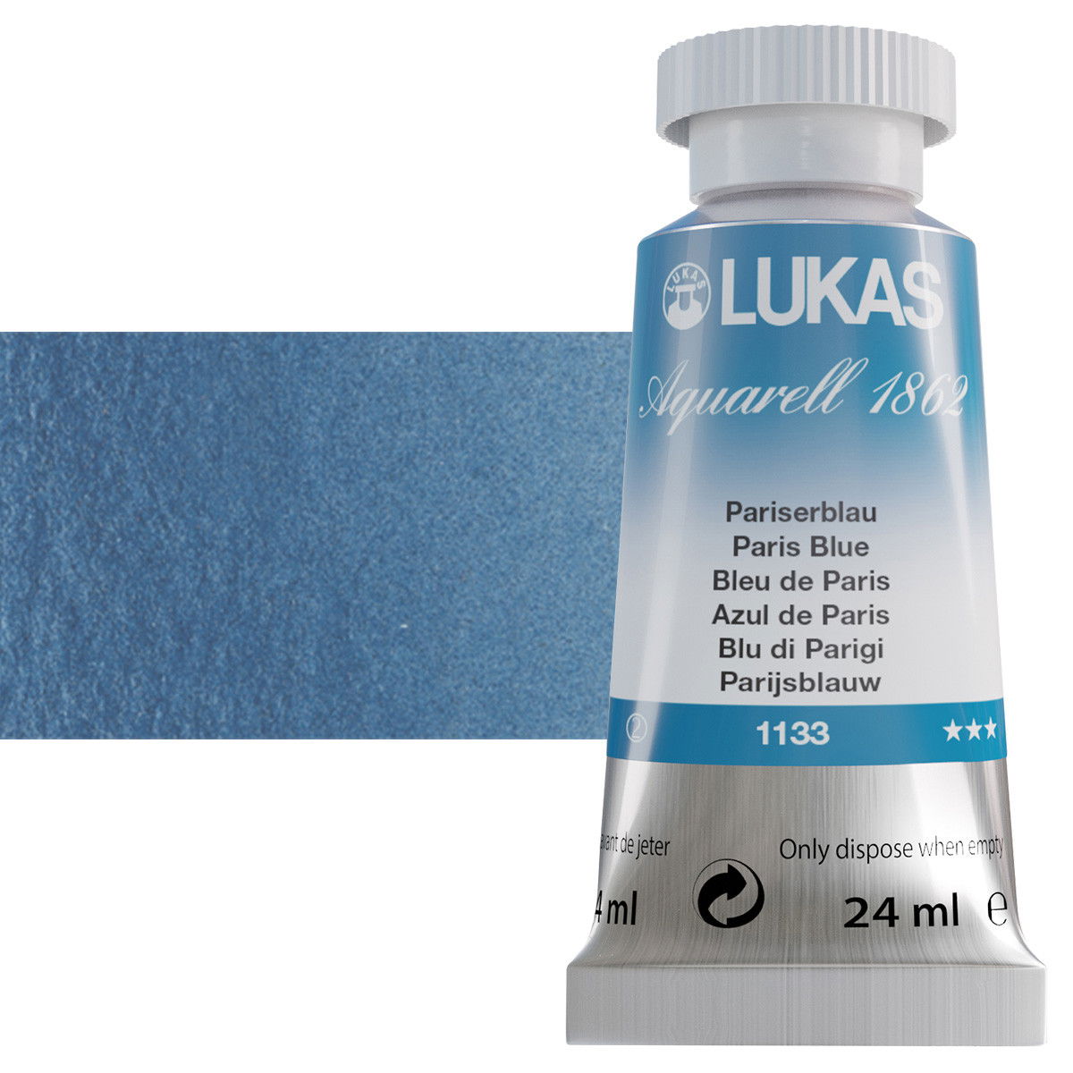 Lukas 1862 Watercolor Paris Blue 24ml Tube - (59118)