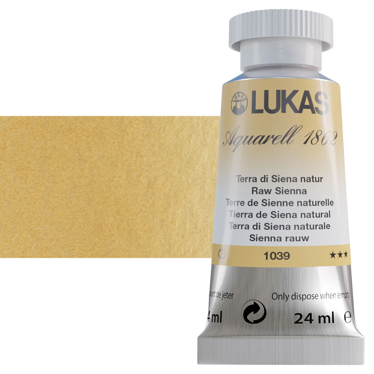 Lukas 1862 Watercolor Raw Sienna 24ml Tube - (59083)