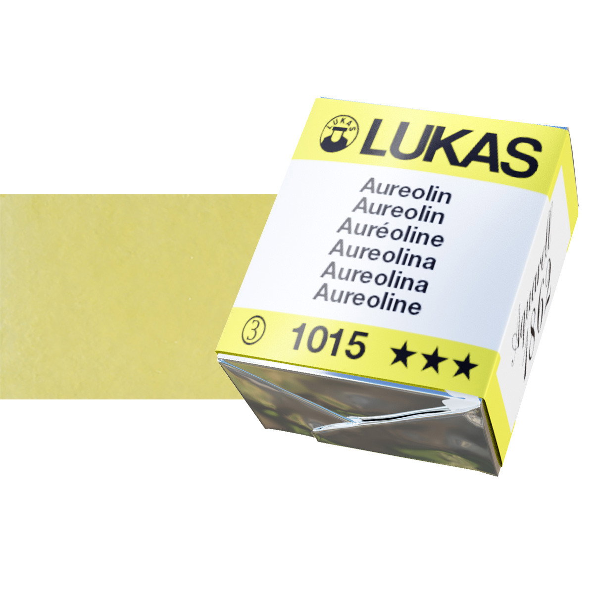 Lukas 1862 Watercolor Aureolin Half Pan - (69545)