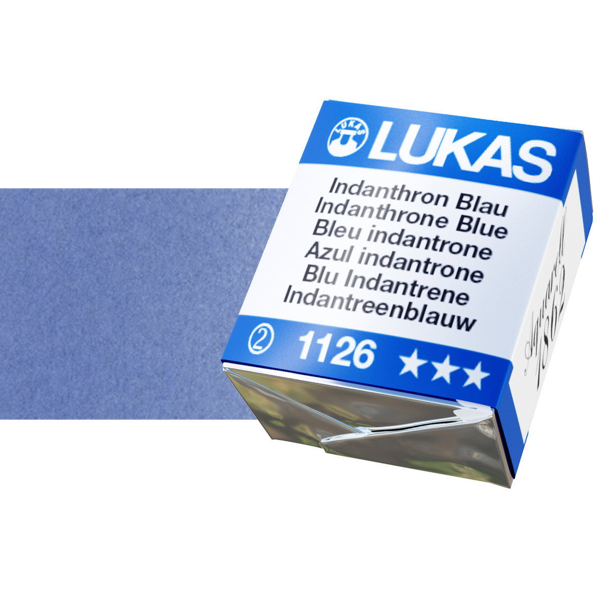 Lukas 1862 Watercolor Indanthrone Blue Half Pan - (69561)