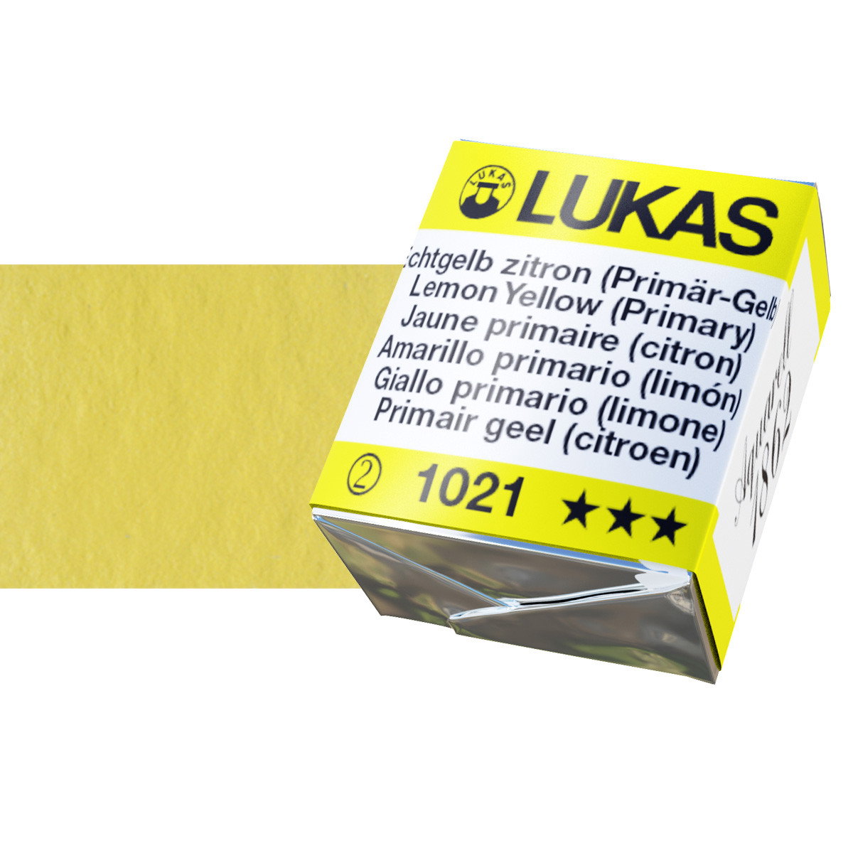 Lukas 1862 Watercolor Lemon Yellow Half Pan - (69563)