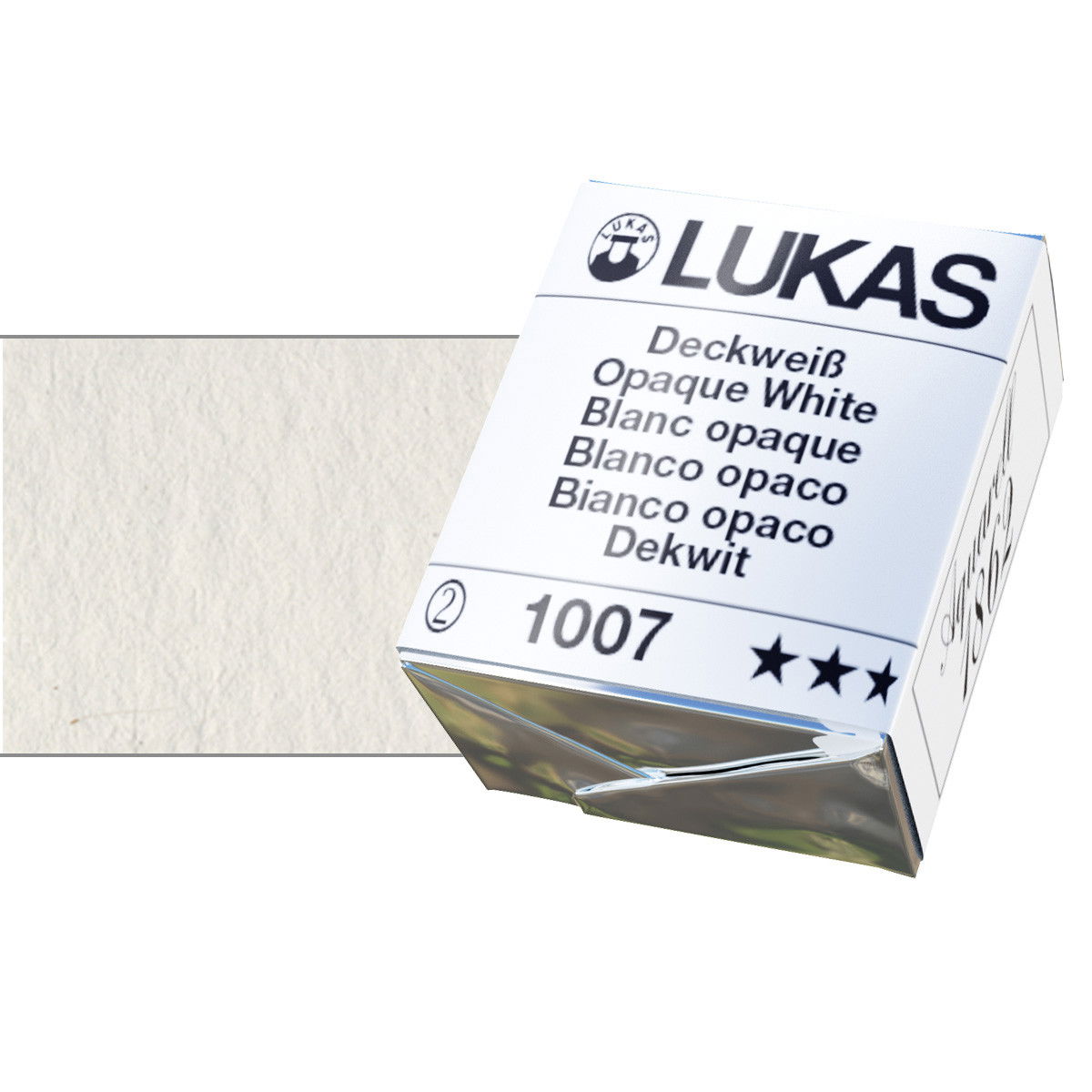 Lukas 1862 Watercolor Opaque White Half Pan - (58934)