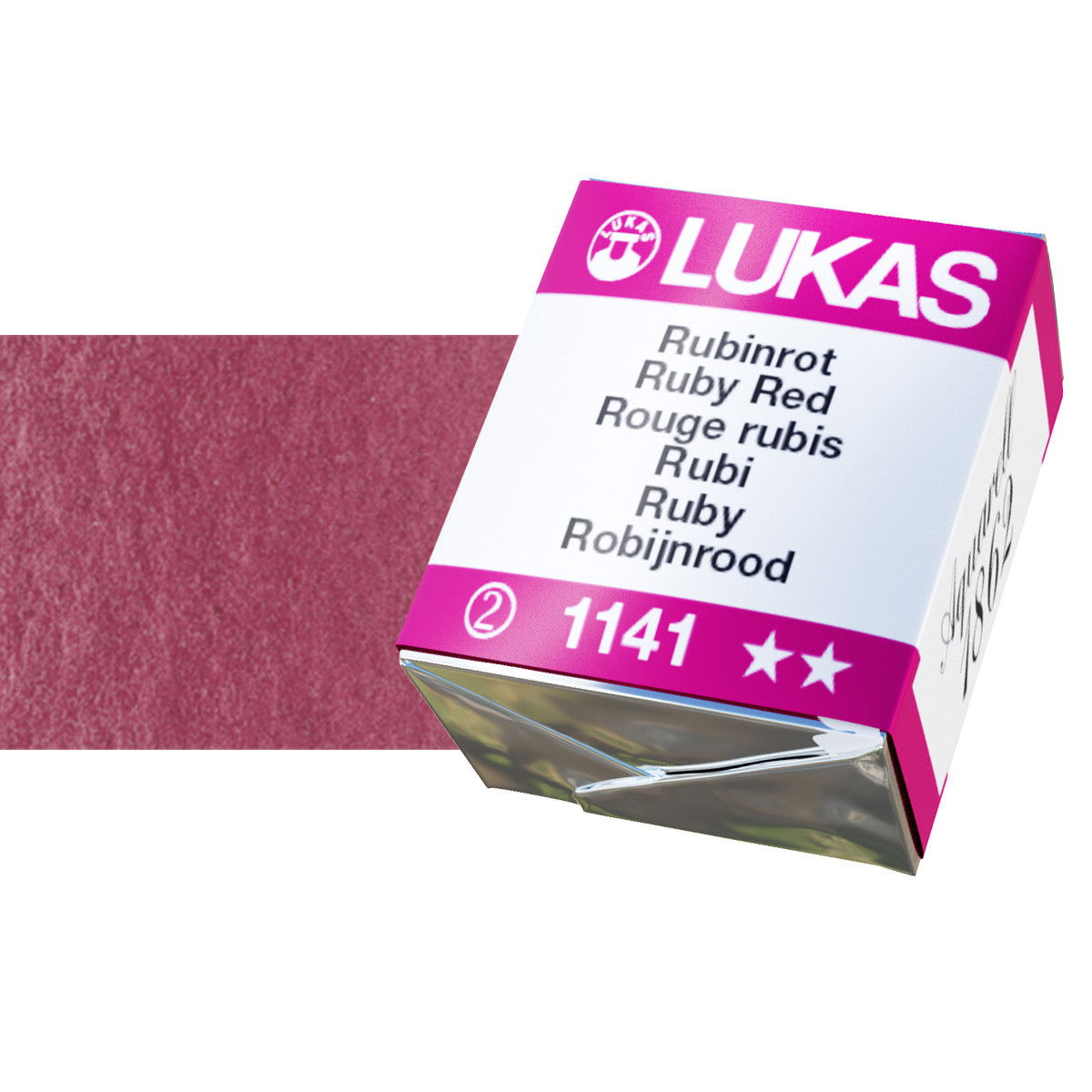 Lukas 1862 Watercolor Ruby Red Half Pan - (69582)