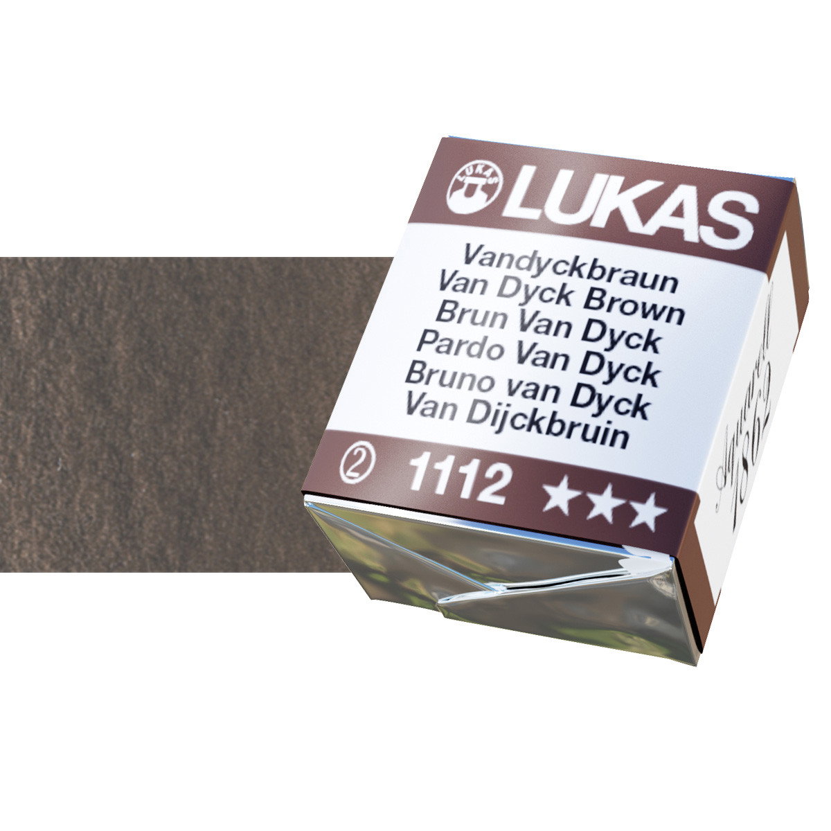 Lukas 1862 Watercolor Van Dyke Brown Half Pan - (69588)