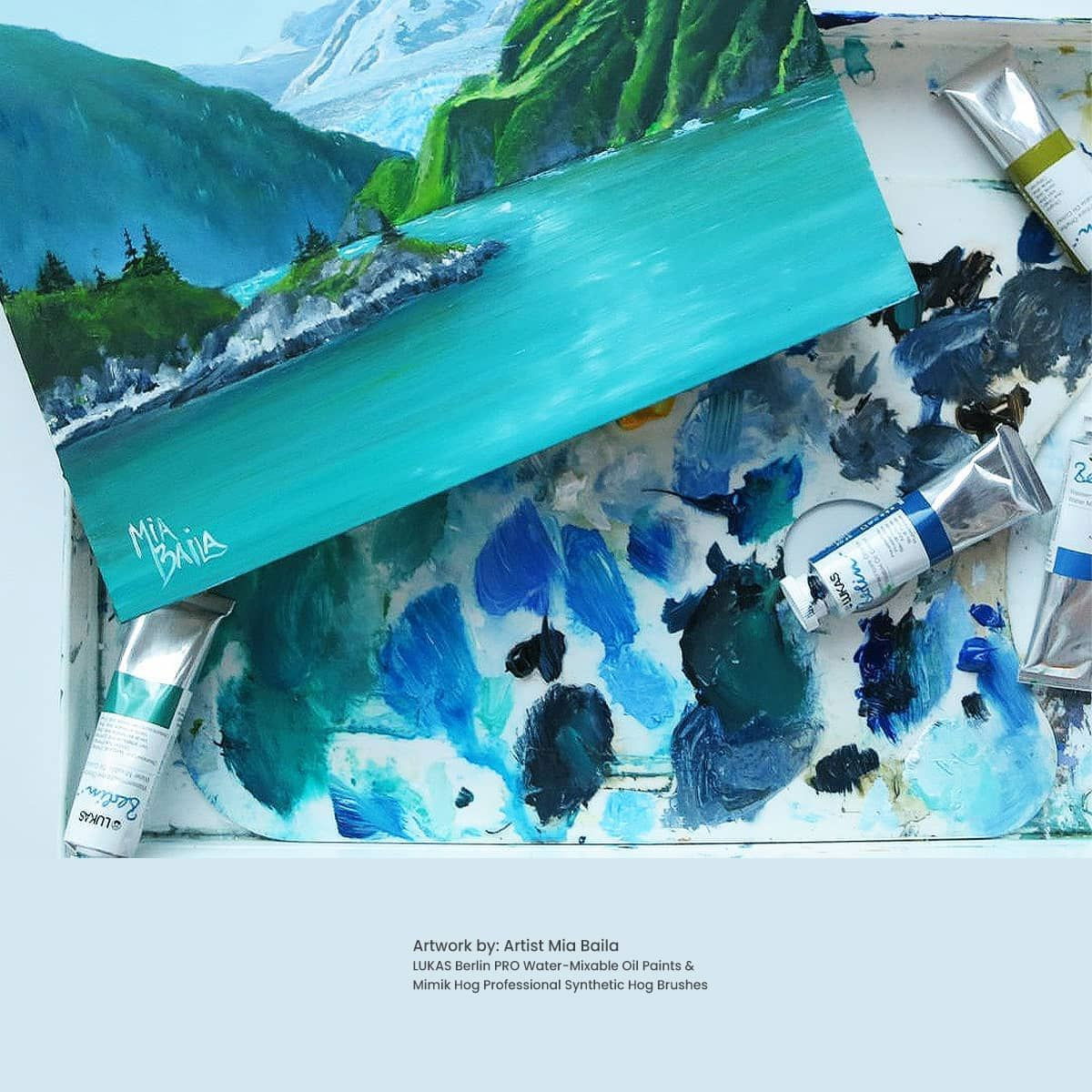 Lukas Berlin Water Mixable Oil Starter Set Six 20ml Tubes