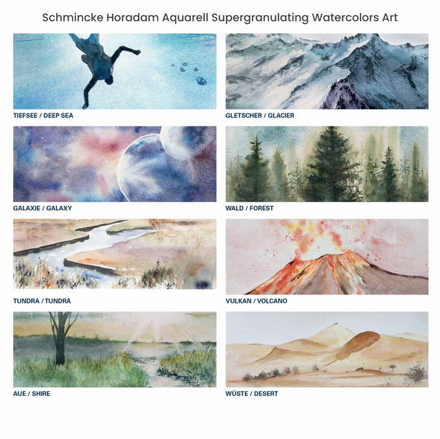 Schmincke Horadam Super Granulating Watercolor Sets Schmincke Horadam Super Granulating Watercolor Sets