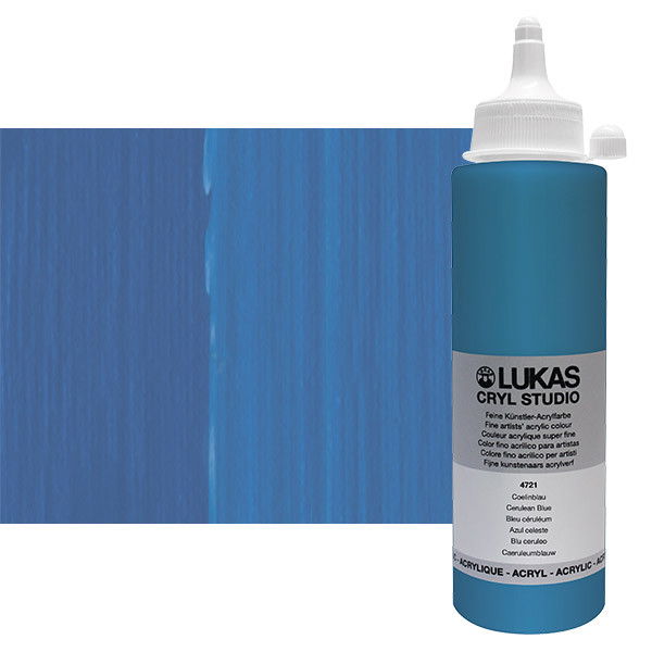Lukas Cryl Studio Acrylic Paint 250ml Cerulean Blue - (83696)