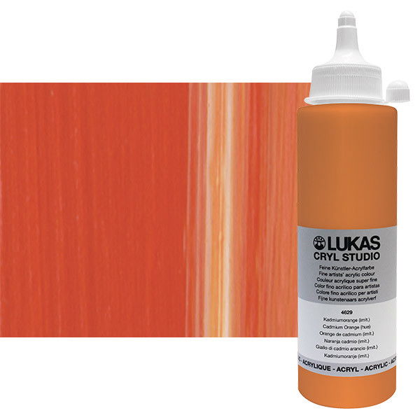Lukas Cryl Studio Acrylic Paint 250ml Cadmuim Orange Hue - (83691)
