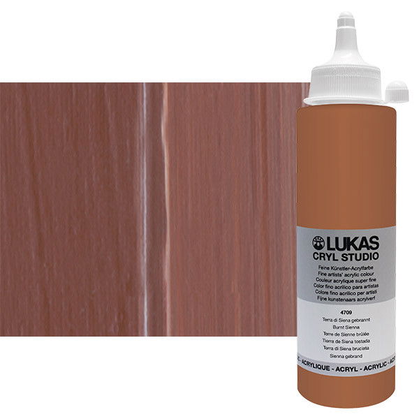 Lukas Cryl Studio Acrylic Paint 250ml Burnt Sienna - (83690)