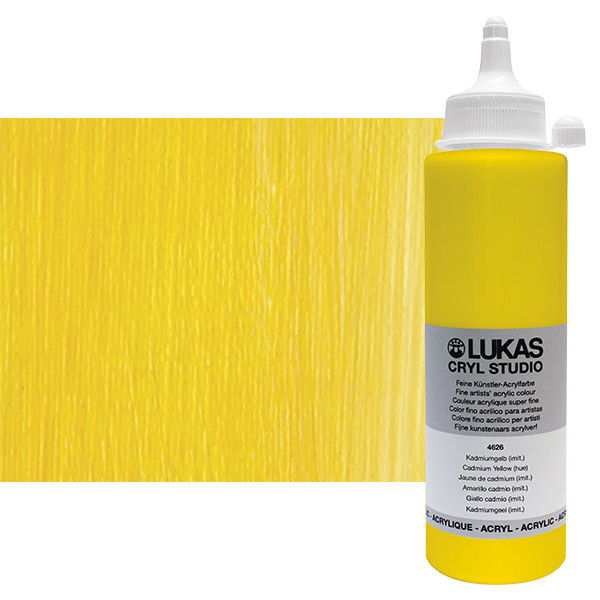 Lukas Cryl Studio Acrylic Paint 250ml Cadmuim Yellow Hue - (83694)
