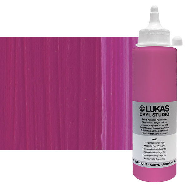 Lukas Cryl Studio Acrylic Paint 250ml Magenta Red (Primary) - (83706)