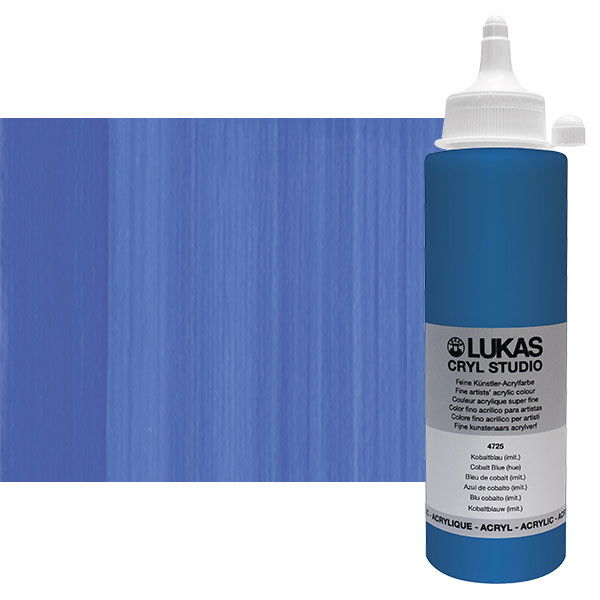 Lukas Cryl Studio Acrylic Paint 250ml Cobalt Blue Hue - (83698)