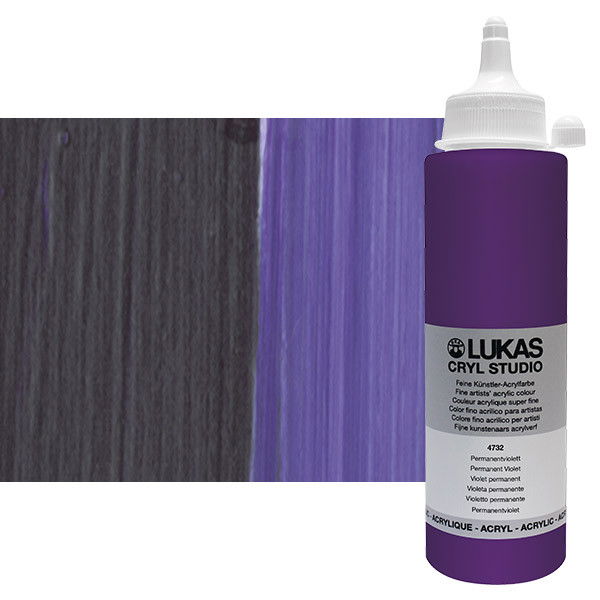 Lukas Cryl Studio Acrylic Paint 250ml Permanent Violet - (83712)