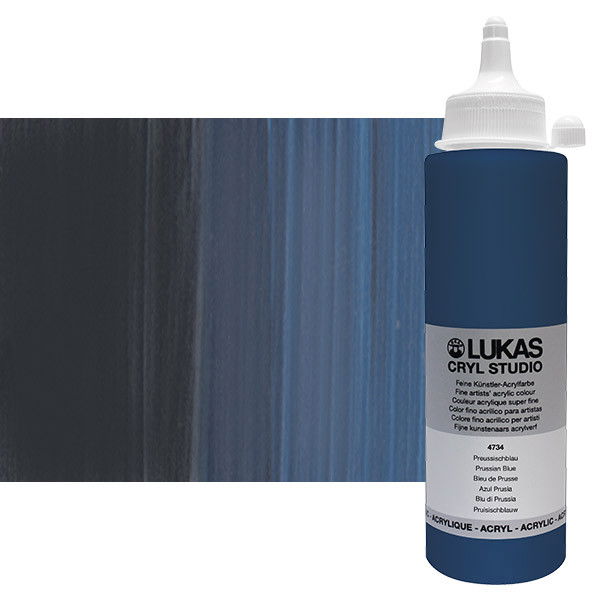 Lukas Cryl Studio Acrylic Paint 250ml Prussian Blue - (83714)