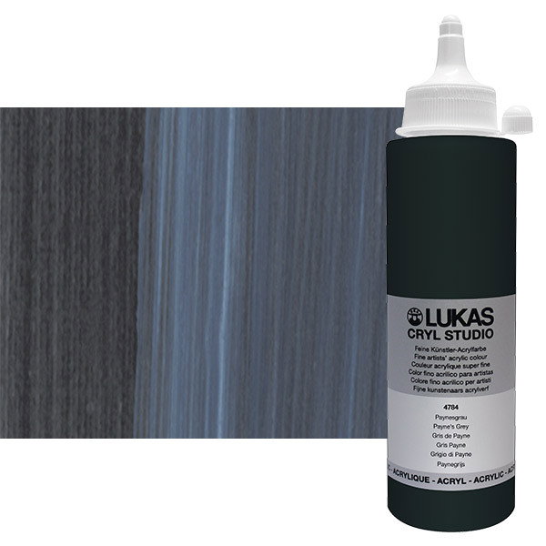 Lukas Cryl Studio Acrylic Paint 250ml Paynes Grey - (83710)