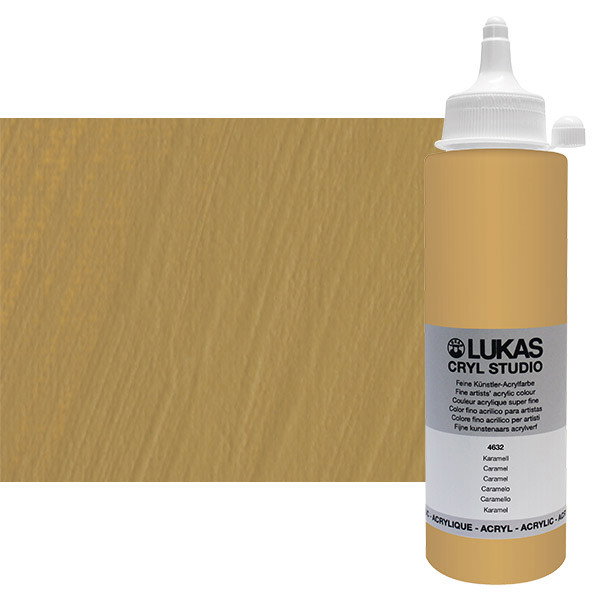 Lukas Cryl Studio Acrylic Paint Caramel 250ml Bottle - (73836)