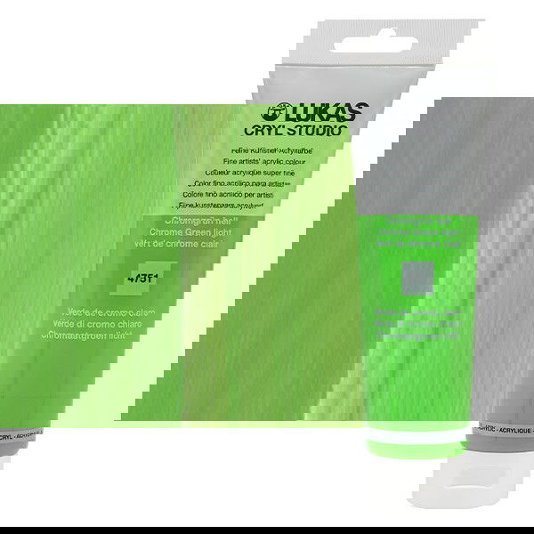 Lukas Cryl Studio Acrylic Paint Chrome Green Light 125ml Tube - (200018357)