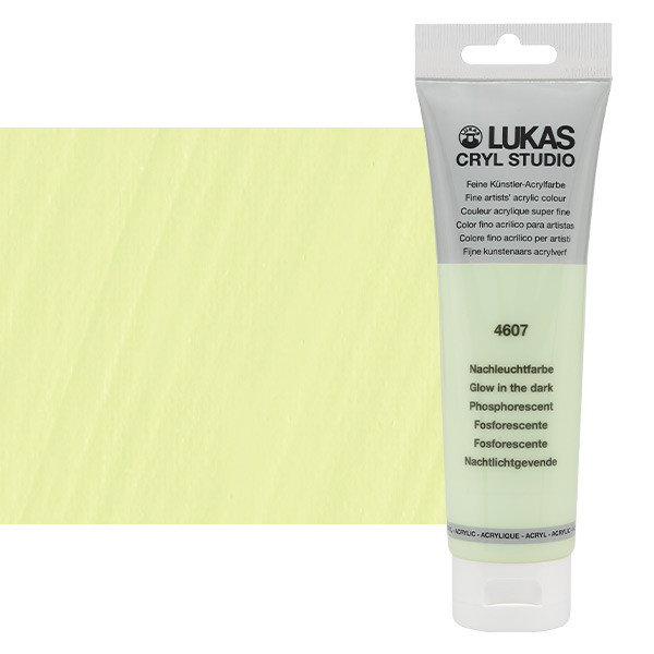Lukas Cryl Studio Acrylic Paint Glow in the Dark 125ml Tube - (200018390)