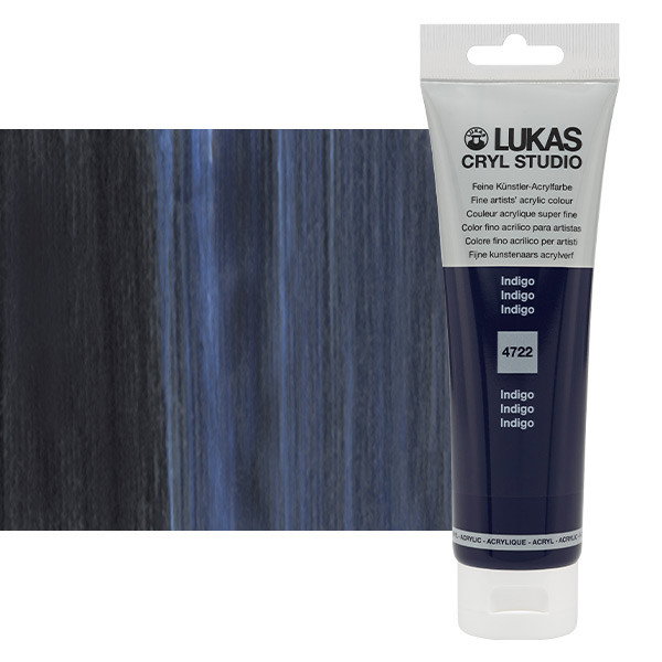 Lukas Cryl Studio Acrylic Paint Indigo 125ml Tube - (200018345)